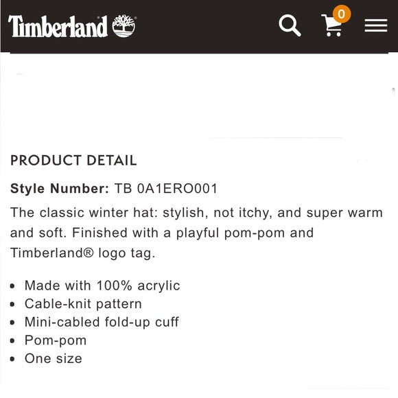 ✨HP✨ NWT $45 Timberland Heavy Cable-knit Winter Hat - Picture 3 of 7